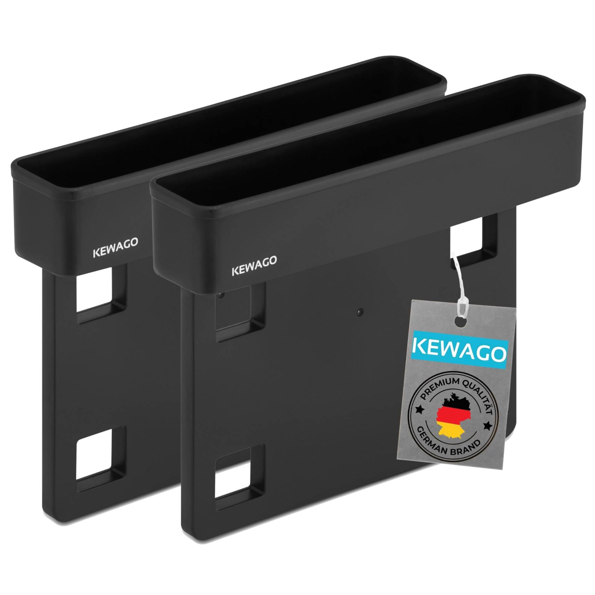 Kewago 2 Stück Auto Organizer Mittelkonsole – Zubehör Auto Aufbewahrung – Einfache Montage zwischen Autositz & Mittelkonsole – Praktische Ergänzung zum Getränkehalter Kewago 2 Stück Auto Organizer Mittelkonsole – Zubehör Auto Aufbewahrung – Einfache Montage zwischen Autositz & Mittelkonsole – Praktische Ergänzung zum Getränkehalter von Kewago