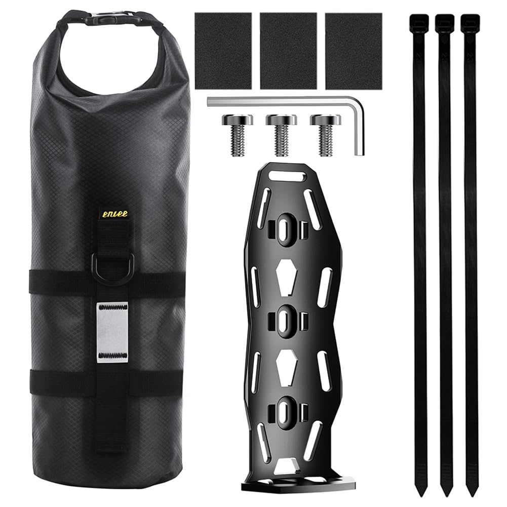 Kexpery 5L Fahrradgabeltasche, Fahrradgabeltasche, wasserdichte Vordergabel-Fahrradtasche, reflektierender Riemen, großes Fassungsvermögen for Mountainbikes, Rennräder (Rennrad) von Kexpery