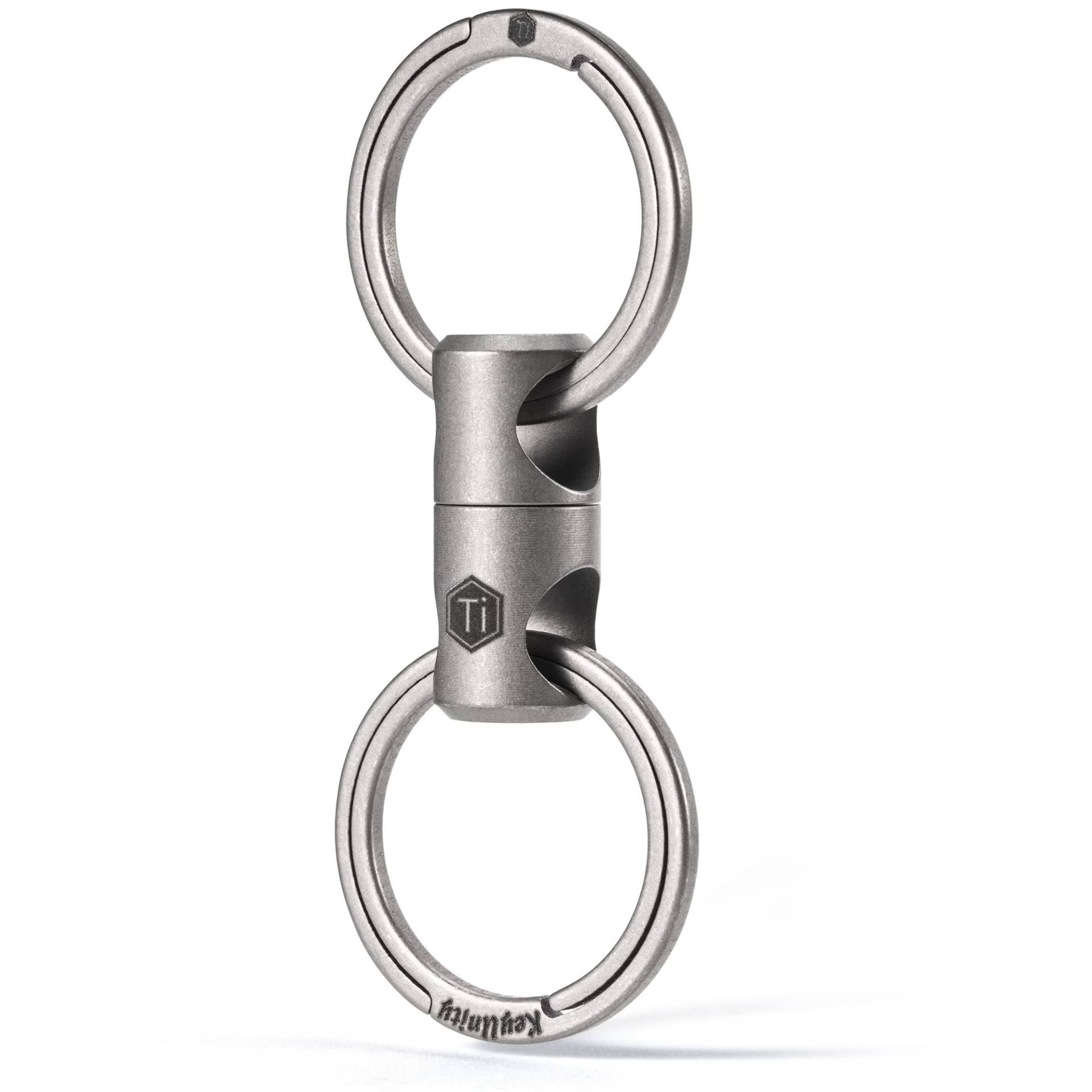 KeyUnity KA15 Doppelend-Swivel-Schlüsselanhänger-Anschluss, drehbarer Titan-Schlüssel-Organizer-Linker für Karabiner, Windspiel, Pflanze, DIY-Zubehör KeyUnity KA15 Doppelend-Swivel-Schlüsselanhänger-Anschluss, drehbarer Titan-Schlüssel-Organizer-Linker für Karabiner, Windspiel, Pflanze, DIY-Zubehör von KeyUnity