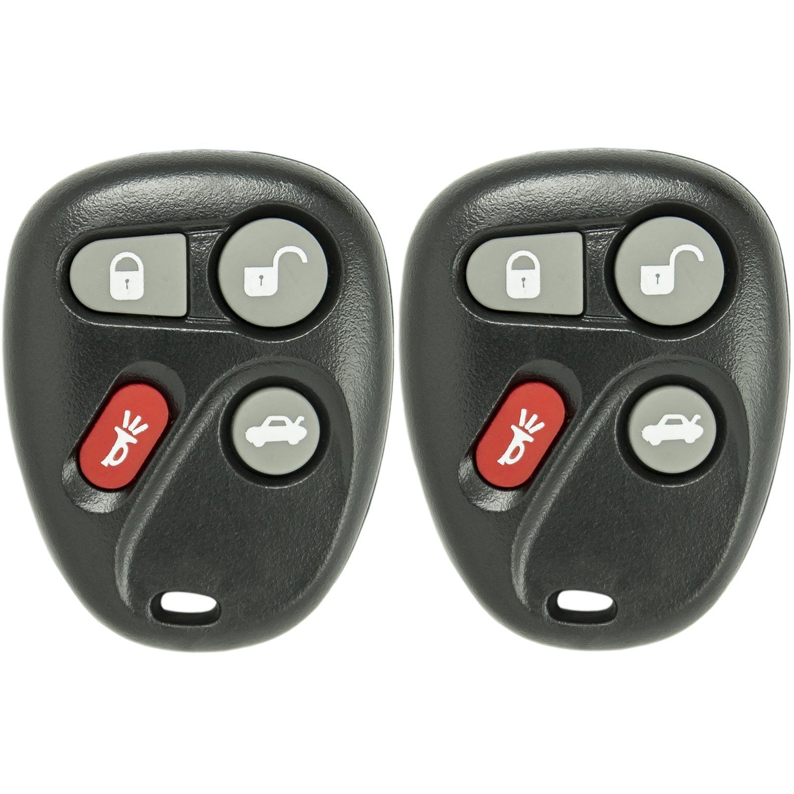 Keyless2Go Ersatz für schlüssellose Autoschlüsselanhänger-Fahrzeuge, die eine Fernbedienung mit 4 Tasten L2C0005T 12223130-50 verwenden, 2 Stück Keyless2Go Ersatz für schlüssellose Autoschlüsselanhänger-Fahrzeuge, die eine Fernbedienung mit 4 Tasten L2C0005T 12223130-50 verwenden, 2 Stück von Keyless2Go