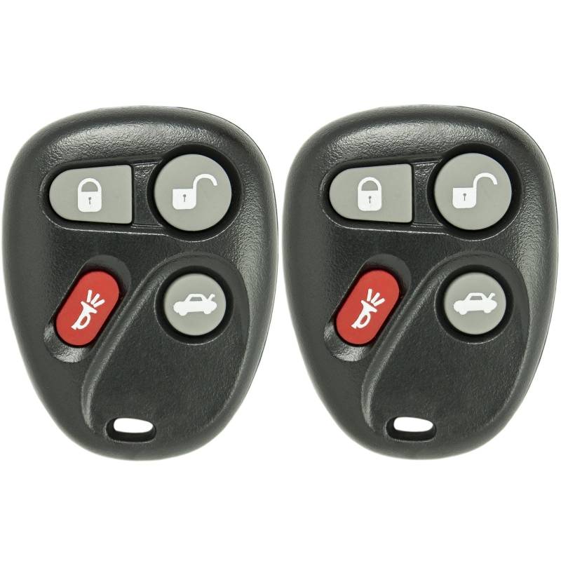 Keyless2Go Ersatz für schlüssellose Autoschlüsselanhänger-Fahrzeuge, die eine Fernbedienung mit 4 Tasten L2C0005T 12223130-50 verwenden, 2 Stück von Keyless2Go