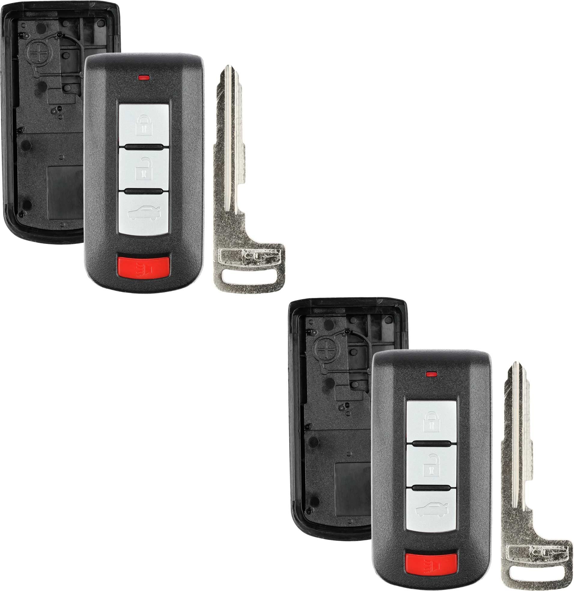 2 x Schlüsselgehäuse für Mitsubishi (OUC644M) von KeylessOption