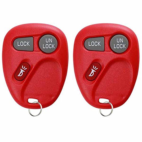 KeylessOption 2 Replacement 3 Button Keyless Entry Remote Control Key Fob Compatible with 15042968 von KeylessOption