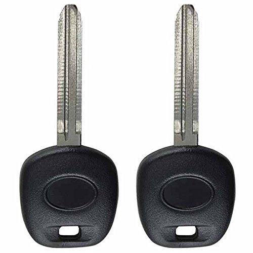 KeylessOption 2 Replacement Uncut Ignition Chipped Key Transponder Blank for Toyota Dot Chip von KeylessOption