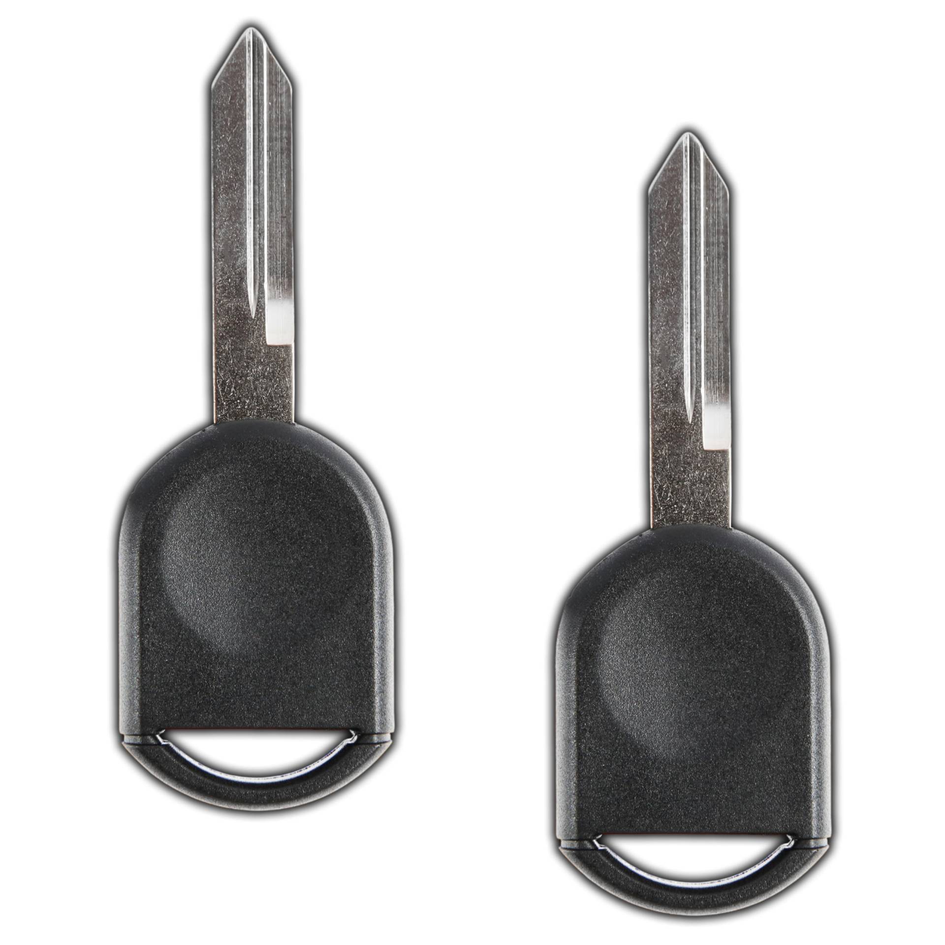 KeylessOption Ersatz ungeschliffene Zündung Chip Autoschlüssel Transponder-Rohling für Ford Lincoln Mercury Mazda (2 Stück) von KeylessOption