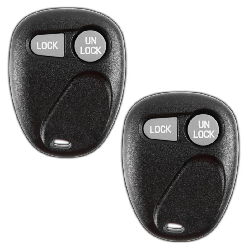 KeylessOption Keyless Entry Fernbedienung Schlüsselanhänger für 97-99 Silverado Sierra Yukon Tahoe Suburban S10 Tracker Topkick 16245100-29 (2 Stück) von KeylessOption