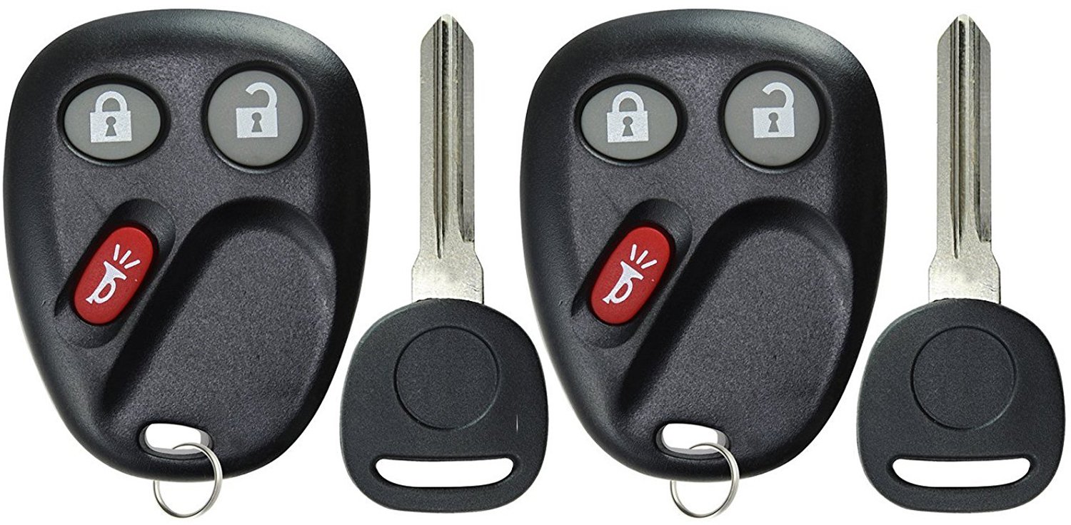 KeylessOption Keyless Entry Remote Car Key Fob and Key Replacement For LHJ011 (Pack of 2) von KeylessOption