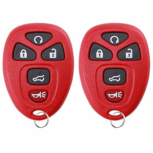 KeylessOption Keyless Entry Remote Control Car Key Fob Replacement 15913415 -Blue (Pack of 2) von KeylessOption