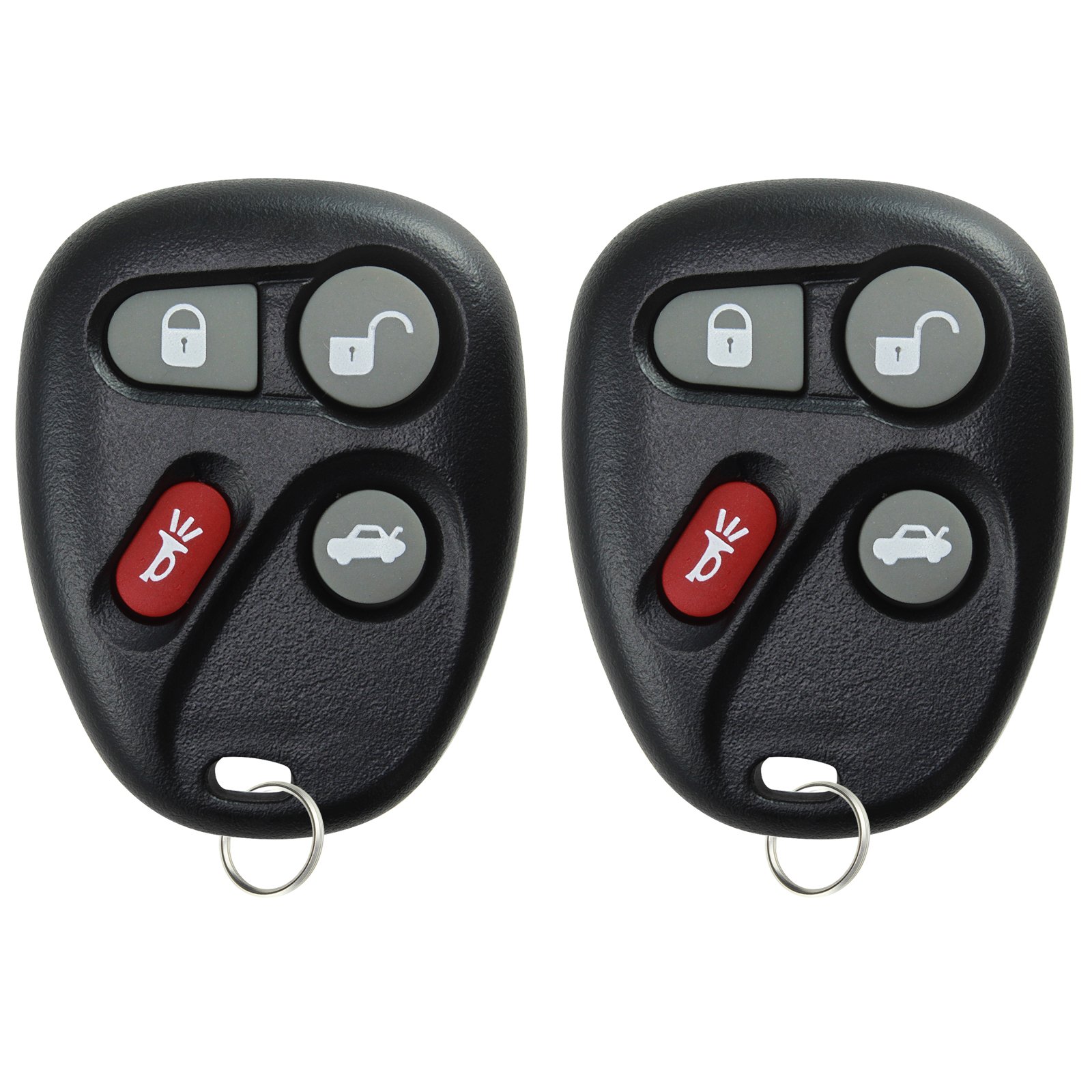 KeylessOption Keyless Entry Remote Control Car Key Fob Replacement for 25695954, 25695955 (Pack of 2) von KeylessOption