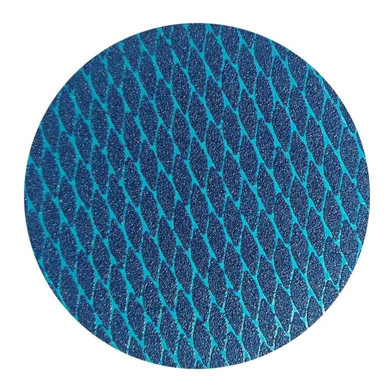 100 Stück 100/125 mm Schleifblätter, blau, verstopfungsfreies Design bietet eine effiziente Oberflächenbeschaffenheit von Kfwfuaee
