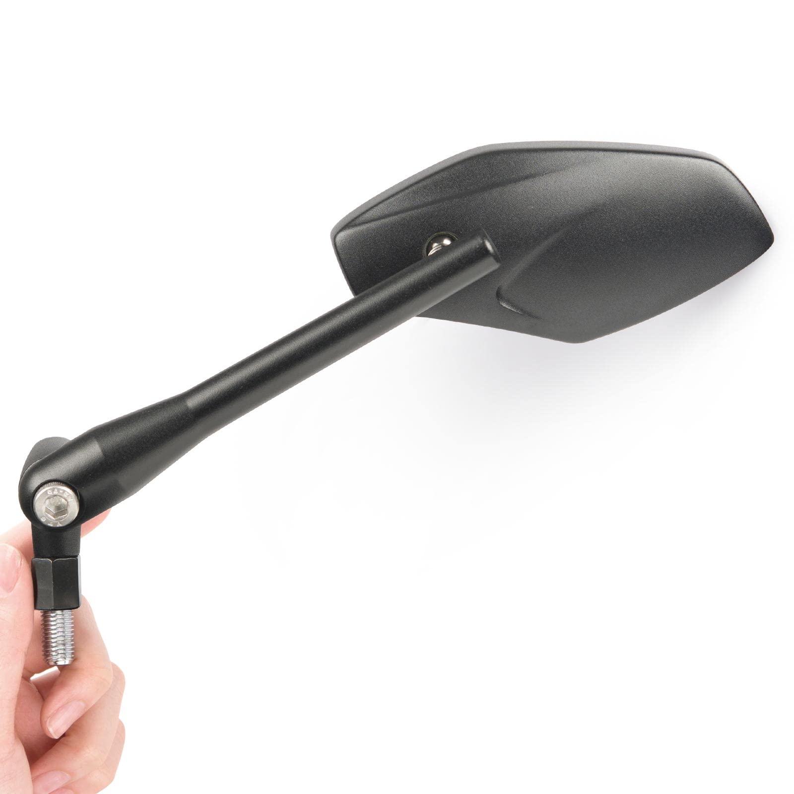 Magazi, Spiegel im Medusa-Stil, schwarz, CNC gefrästes Aluminium M10, für Motorrad, Rennmotorrad, Cruiser, Street Bikes, Naked Bikes, Enduro Magazi, Spiegel im Medusa-Stil, schwarz, CNC gefrästes Aluminium M10, für Motorrad, Rennmotorrad, Cruiser, Street Bikes, Naked Bikes, Enduro von KiWAV