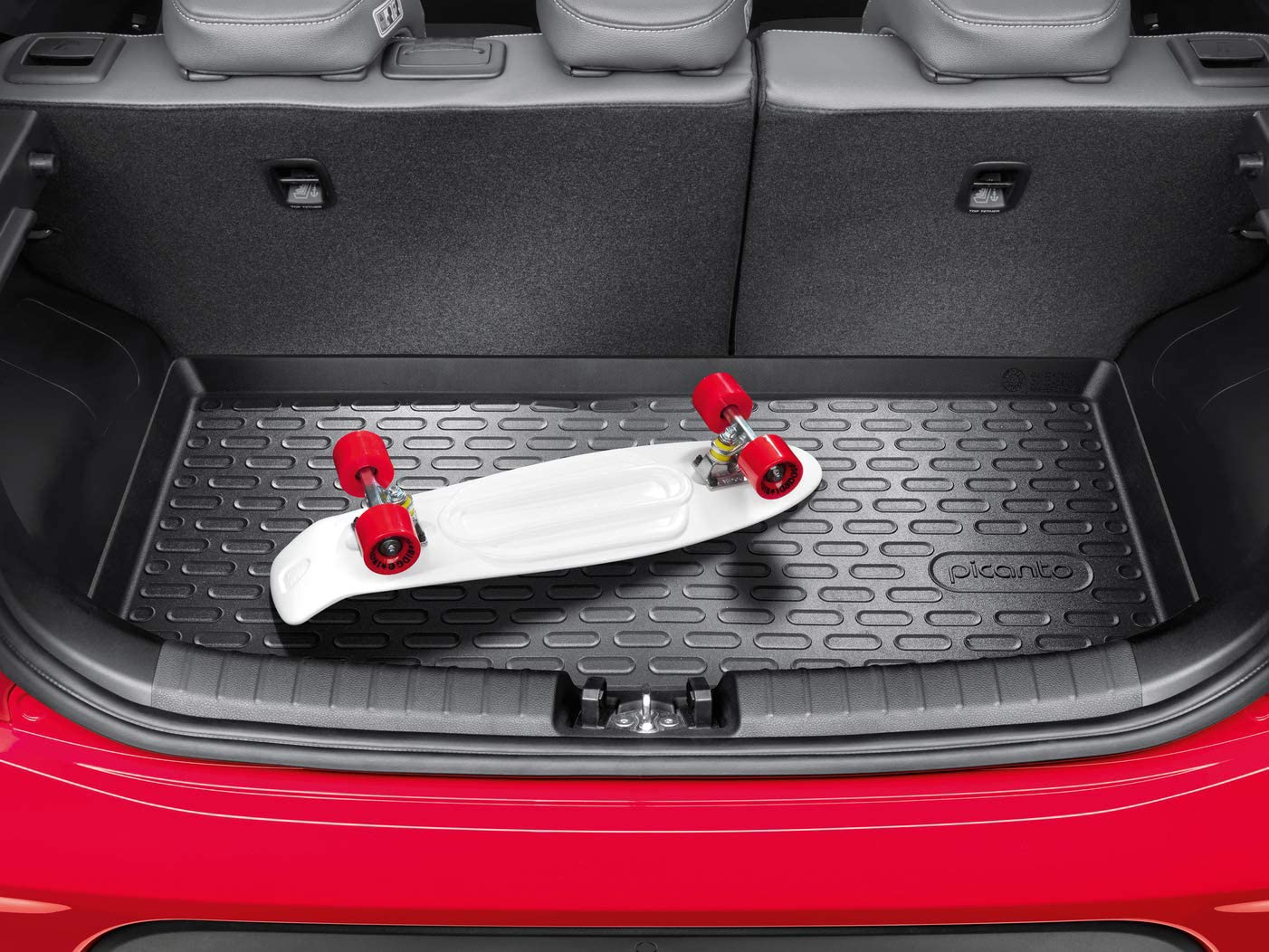 Kia Picanto G6122ADE00 Kofferraumwanne aus Polyethylen für den Kofferraum mit hoher und fester Position, Schutzeinlage für Auto von Kia
