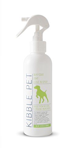 Kibble Pet Seidiges Fell Licht Leave in Spray (Aloe Vera und Honig) von Kibble Pet