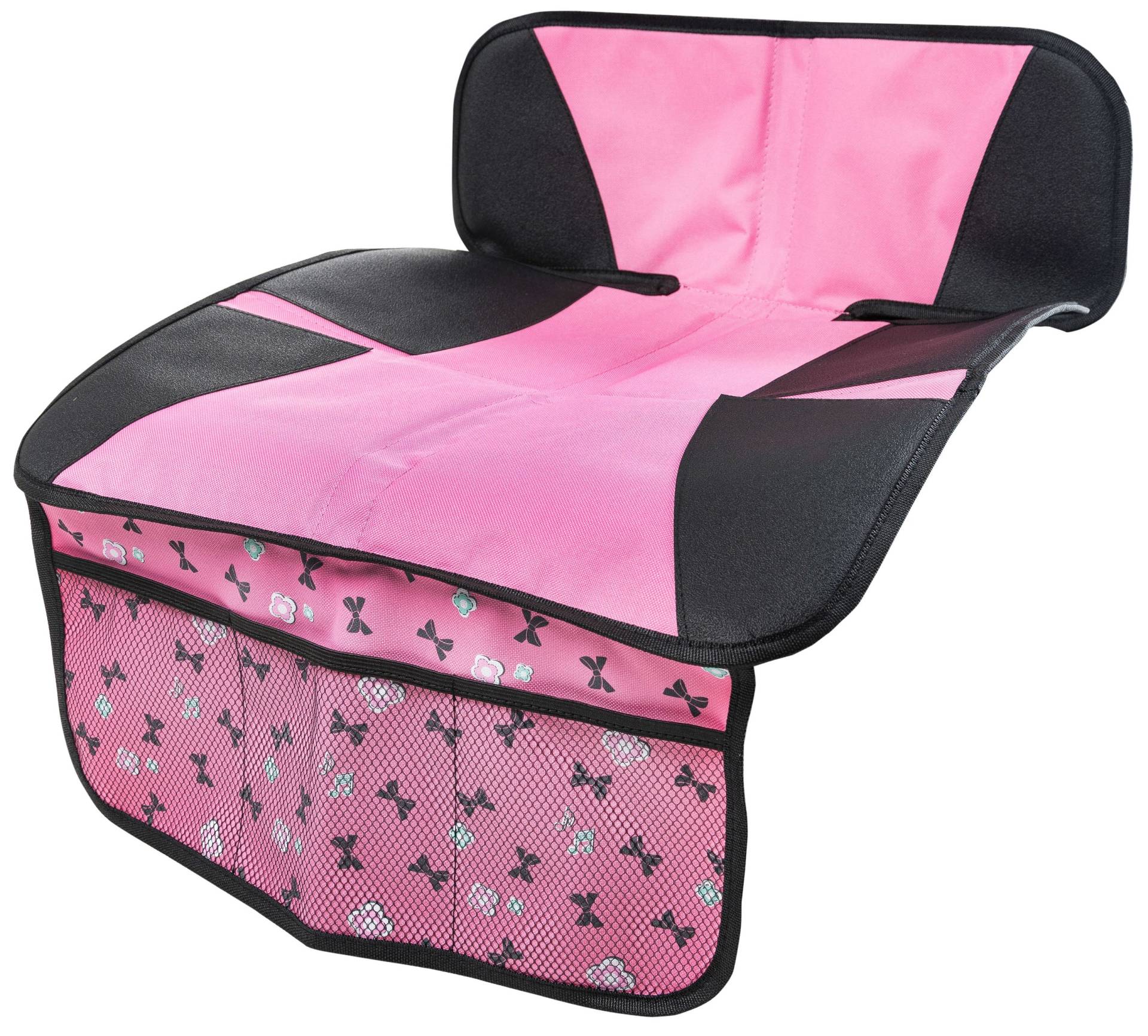 Kindersitzunterlage Ballet Doll, Auto-Schutzunterlage, Sitzschoner Kindersitz grau/rosa von KidsExperts