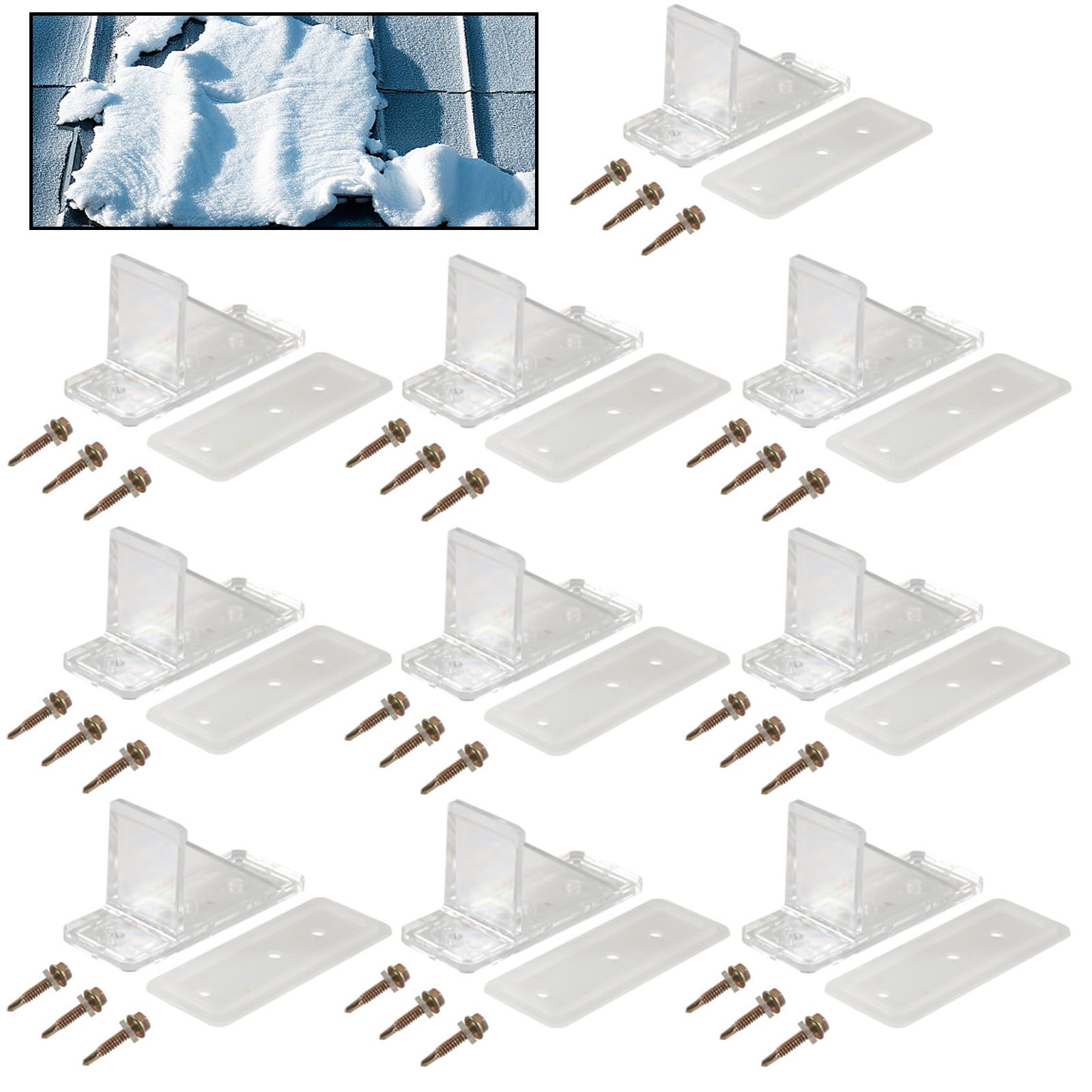 10pcs/Set Heavy Snow Retention Guard Mit Versiegelungsdichtung Und Installationsschrauben Die Für Die Sicherheit Von Metalldächern Geeignet Sind 10pcs/Set Heavy Snow Retention Guard Mit Versiegelungsdichtung Und Installationsschrauben Die Für Die Sicherheit Von Metalldächern Geeignet Sind von KieTeiiK
