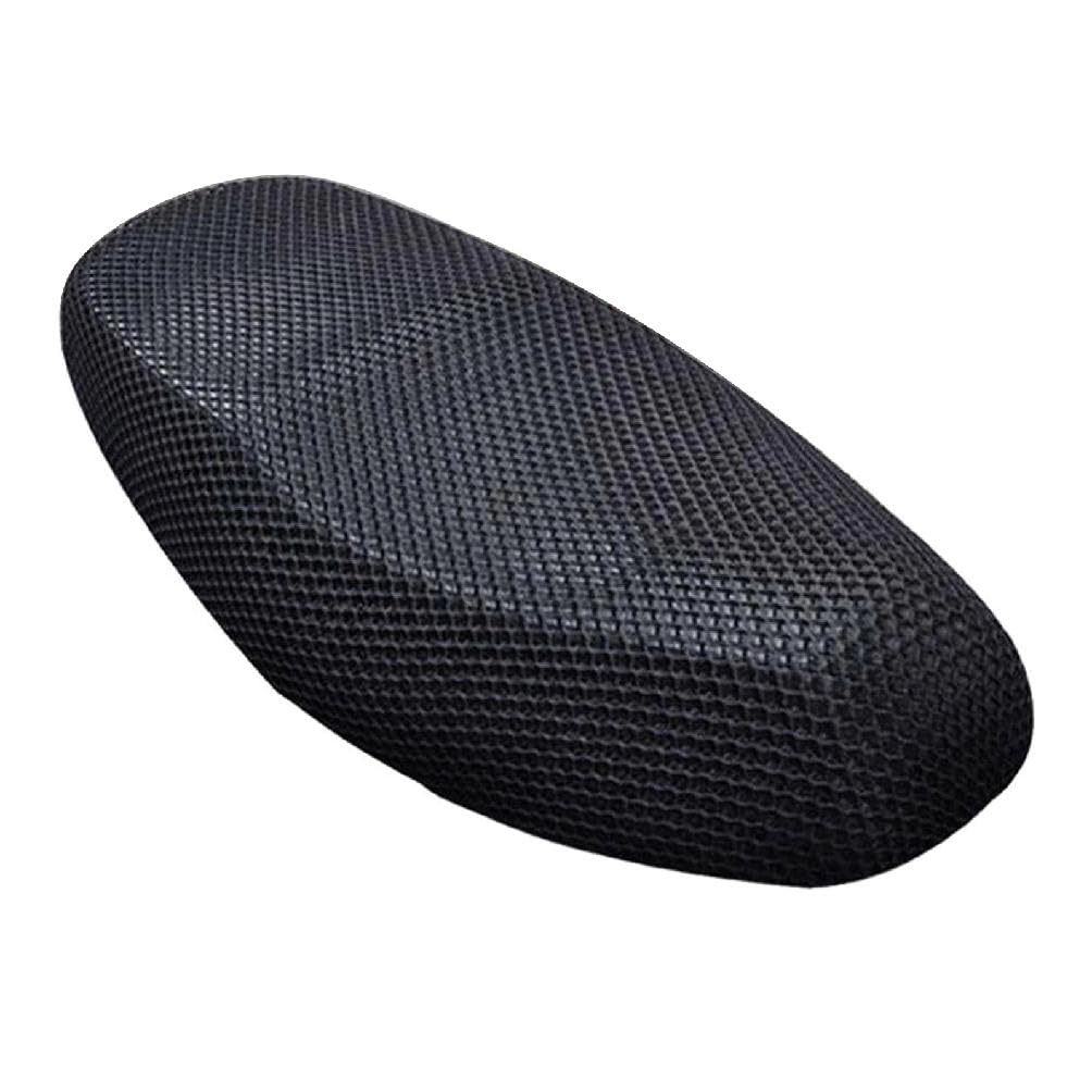 Motorrad Roller Moped Für Sitzbezug Für Sitz Anti-Rutsch Kissen 3D Spacer Mesh Stoff Atmungsaktiv M-3XL Für Sitzbezug Motorrad 3D Mesh Sitzbezug Kissen Für Lange Fahrten Für Passagier Für Komfort von KieTeiiK