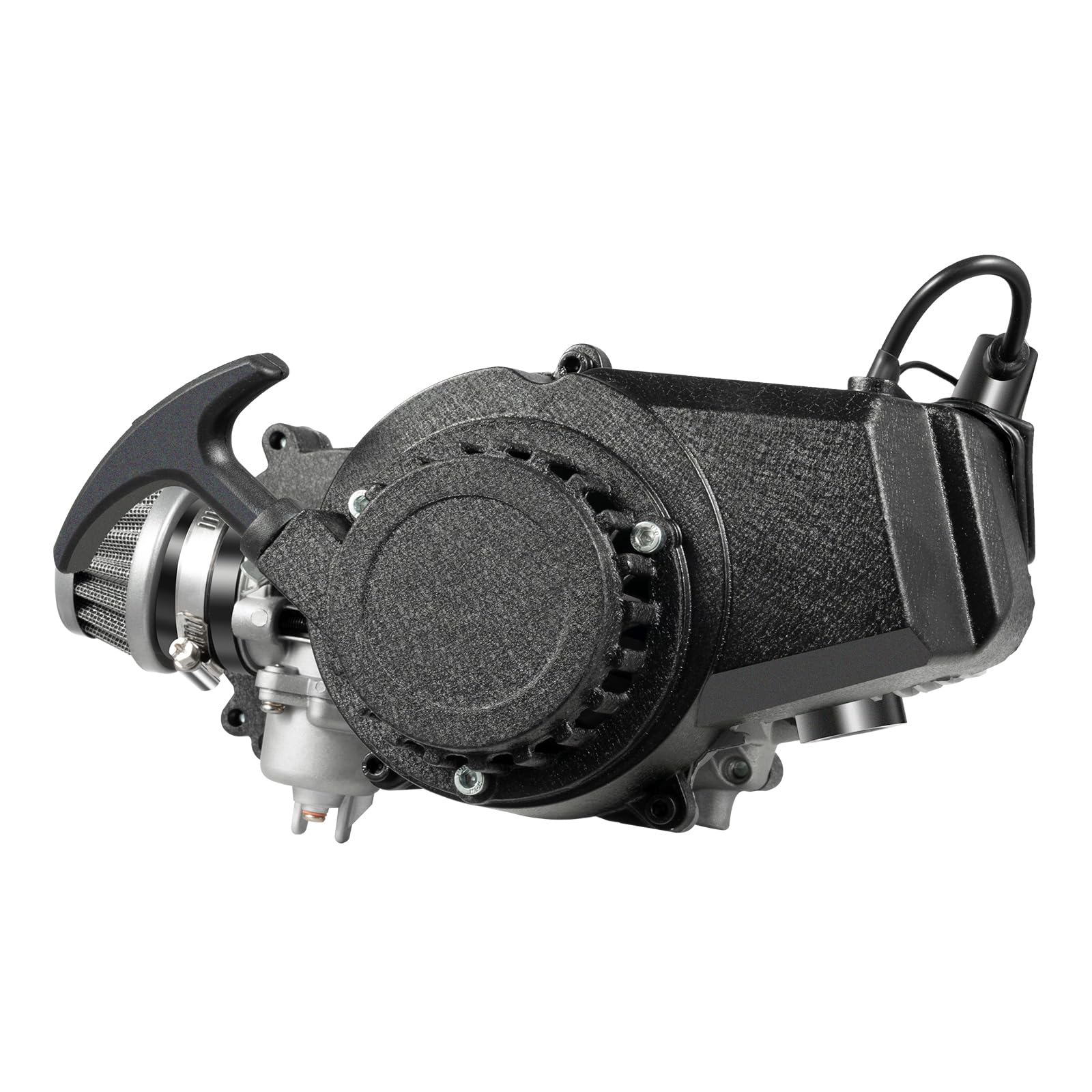 49cc 2-Takt Motor mit Getriebe & Aluminium-Zylinder - 3,5PS ATV-Motorsatz inkl. Vergaser, Luftfilter und Not-Aus-Schalter 7000rpm Maximalleistung für Pocket Bike/Mini Quad/Dirtbike 49cc 2-Takt Motor mit Getriebe & Aluminium-Zylinder - 3,5PS ATV-Motorsatz inkl. Vergaser, Luftfilter und Not-Aus-Schalter 7000rpm Maximalleistung für Pocket Bike/Mini Quad/Dirtbike von KigerNee
