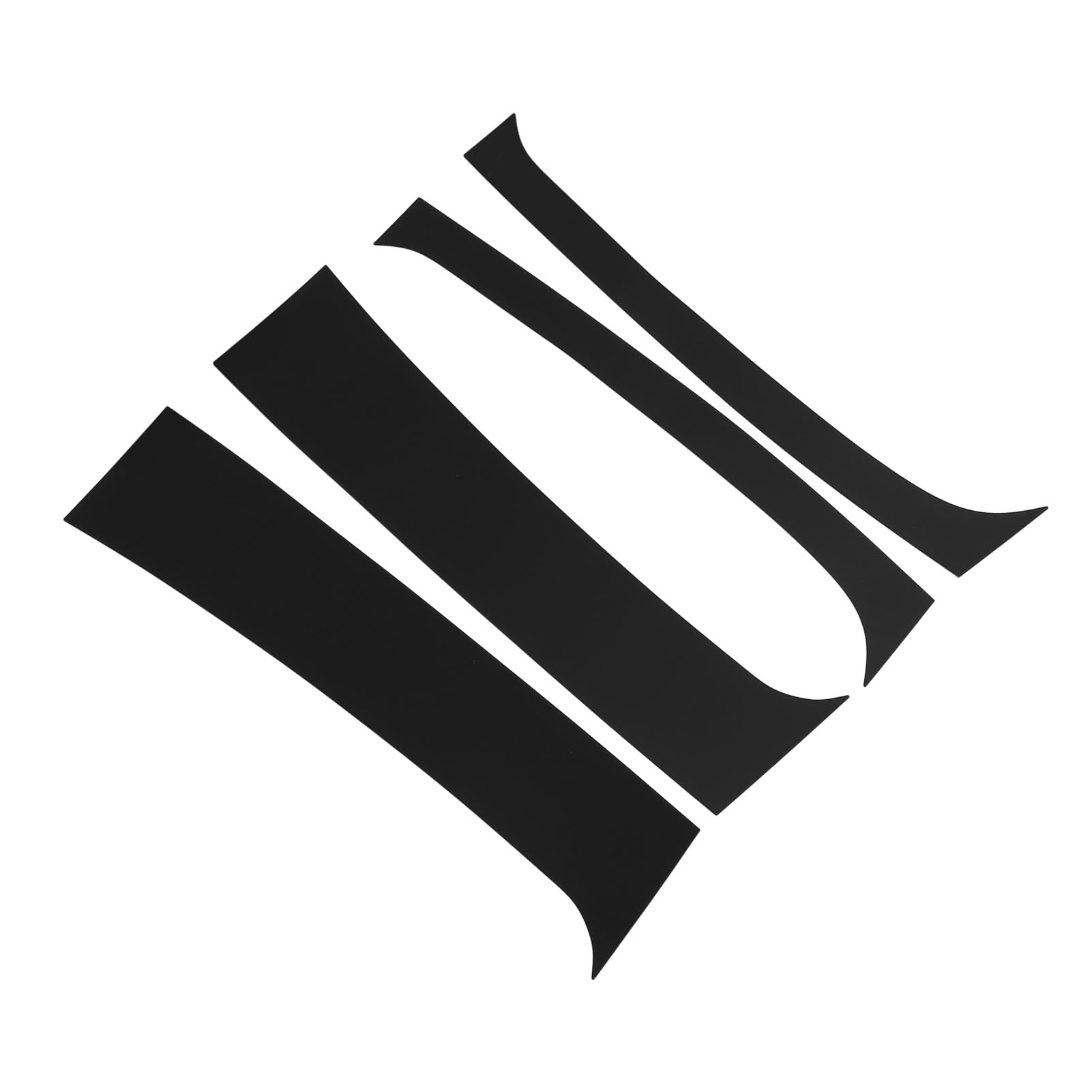 4 Stück Säulenpfostenverkleidung, Hochfester PC, Glänzend Schwarz, Türfenster-Säulenpfosten-Abdeckungsaufkleber 4 Stück Säulenpfostenverkleidung, Hochfester PC, Glänzend Schwarz, Türfenster-Säulenpfosten-Abdeckungsaufkleber von Kikumi