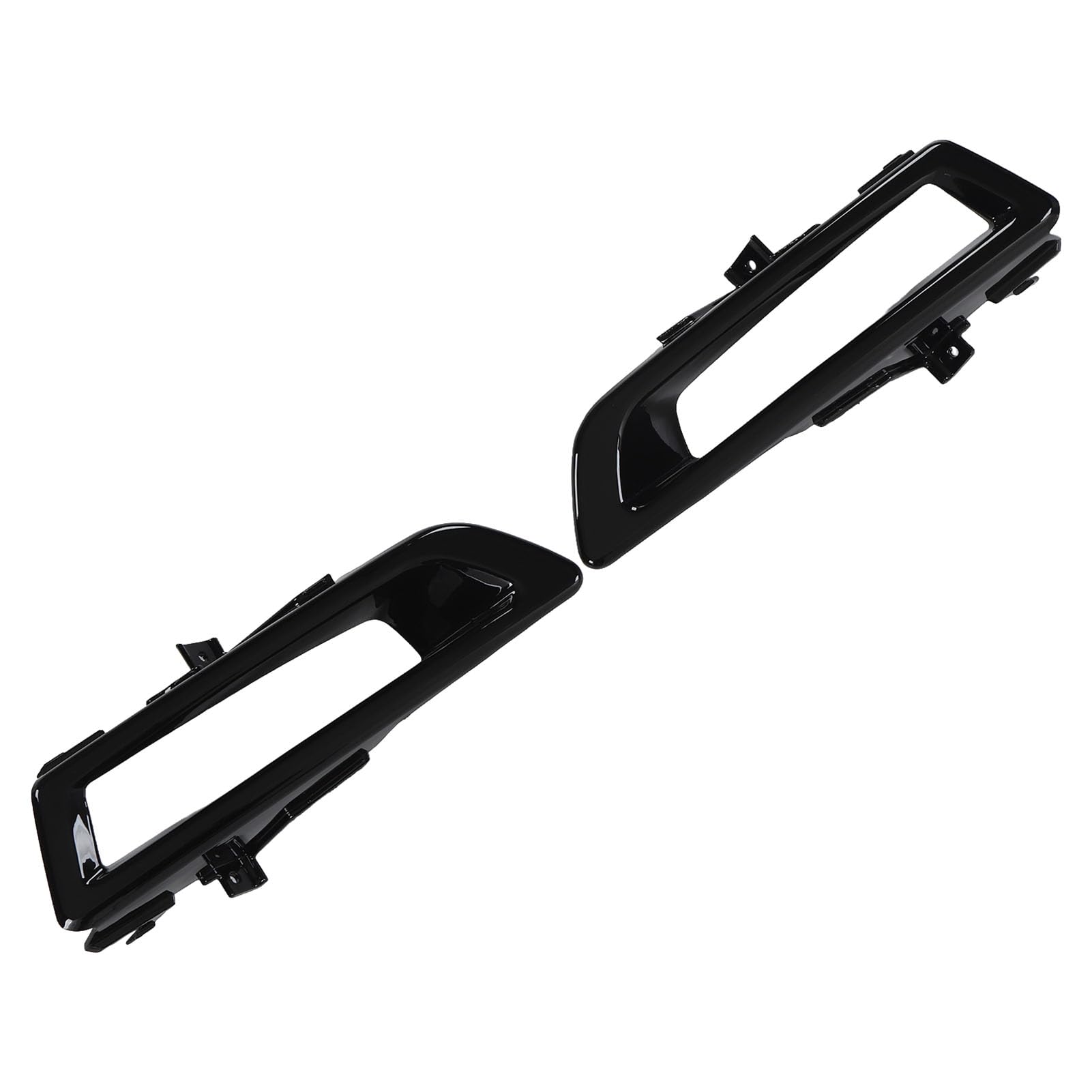 Kikumi LR061234, Links und Rechts Glänzend Schwarz, Starker Schutz, Sportliche, Langlebige Frontstoßstangen-Nebelscheinwerferverkleidung für Discovery Sport L550 Kikumi LR061234, Links und Rechts Glänzend Schwarz, Starker Schutz, Sportliche, Langlebige Frontstoßstangen-Nebelscheinwerferverkleidung für Discovery Sport L550 von Kikumi