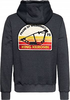 King Kerosin Motor Gear - Frame of Wilderness, Kapuzenjacke - Grau - M von King Kerosin