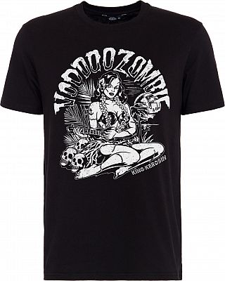 King Kerosin Voodoo Zombie, T-Shirt - Schwarz/Weiß - M von King Kerosin