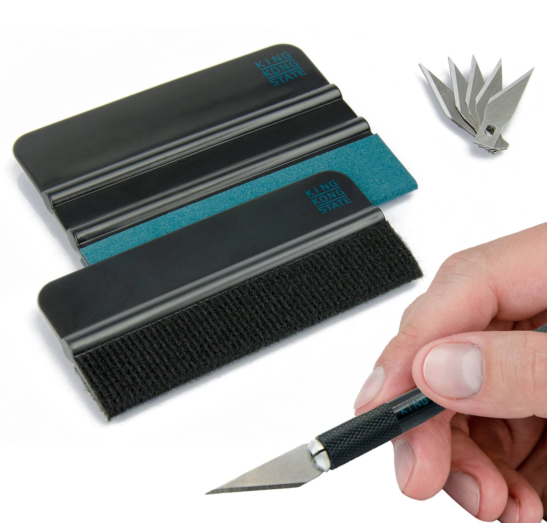 King Kong State Rakel-Set - hochwertiges Folierungs-Werkzeug-Set mit Präzisionsmesser und Folienrakel King Kong State Rakel-Set - hochwertiges Folierungs-Werkzeug-Set mit Präzisionsmesser und Folienrakel von King Kong State