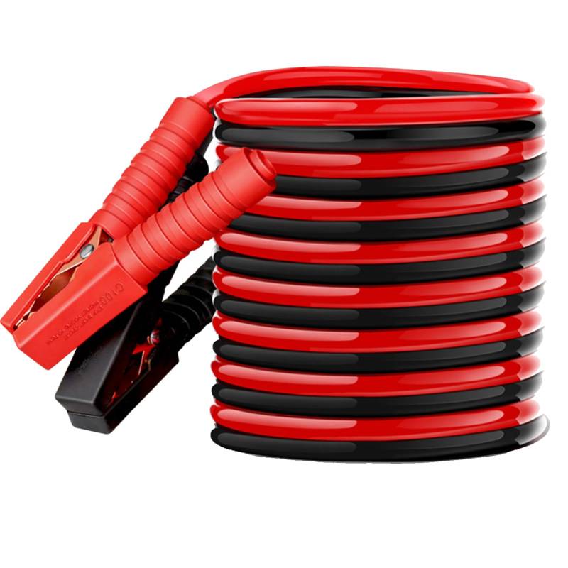 KingSaid 2 x 4m 12mm 20mm² Starthilfekabel 12 Volt/24 Volt 1500 Amp Überbrückungskabel Auto Starterkabel mit 4 vollisolierte Polzangen Starterkabel für Benzin Dieselmotoren PKW LKW von KingSaid