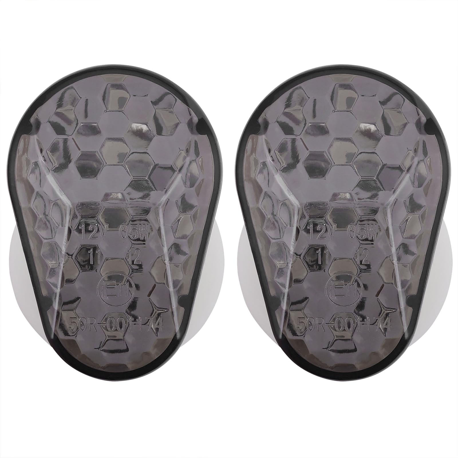 Kinstecks ​​1 Paar Motorrad Seitenmarkierungsleuchten Motorradblinker LED Blinker flächenbündig montiert Blinker Blinkerlampe für Kawasaki ZX6R ZX7R ZX9R ZX636 ZX12R ZZR600 von Kinstecks