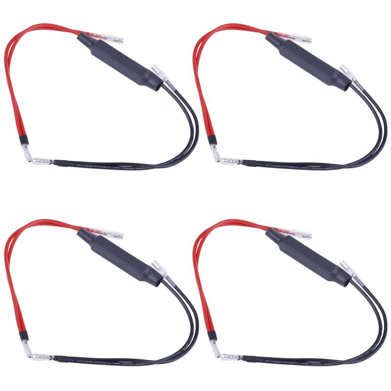 Kinstecks Motorrad LED Blinker 4PCS 12V Motorrad Blinkeranzeige Widerstand Adapter Flash Fix Fehler für Motorrad von Kinstecks