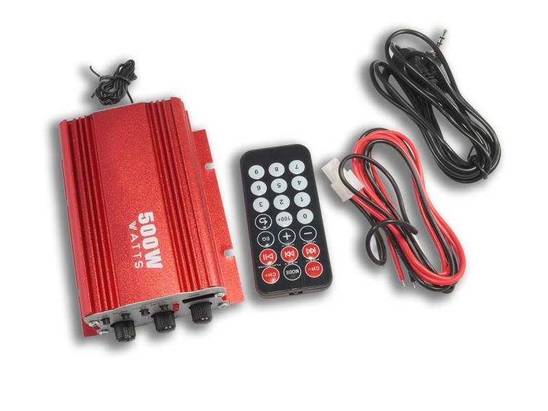 Kinter 95225137693 MA 700 Auto USB FM MP3 Verstärker mit Fernbedienung (2 Kanäle, 500 Watt, AUX) von tempo di saldi