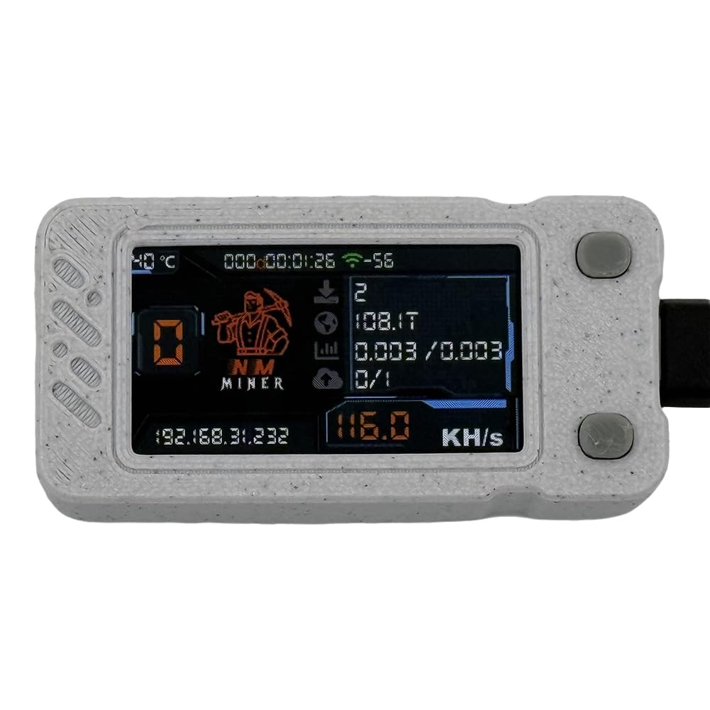Kioball Upgraded Nerdminer 118KH/S BTC Solo Lottery Mining Miner mit Farbdisplay Mini-ASIC-Miner Bitcoin BTC Miner Nerd Miner Kioball Upgraded Nerdminer 118KH/S BTC Solo Lottery Mining Miner mit Farbdisplay Mini-ASIC-Miner Bitcoin BTC Miner Nerd Miner von Kioball