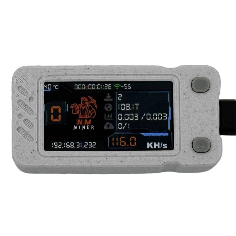 Kioball Upgraded Nerdminer 118KH/S BTC Solo Lottery Mining Miner mit Farbdisplay Mini-ASIC-Miner Bitcoin BTC Miner Nerd Miner von Kioball