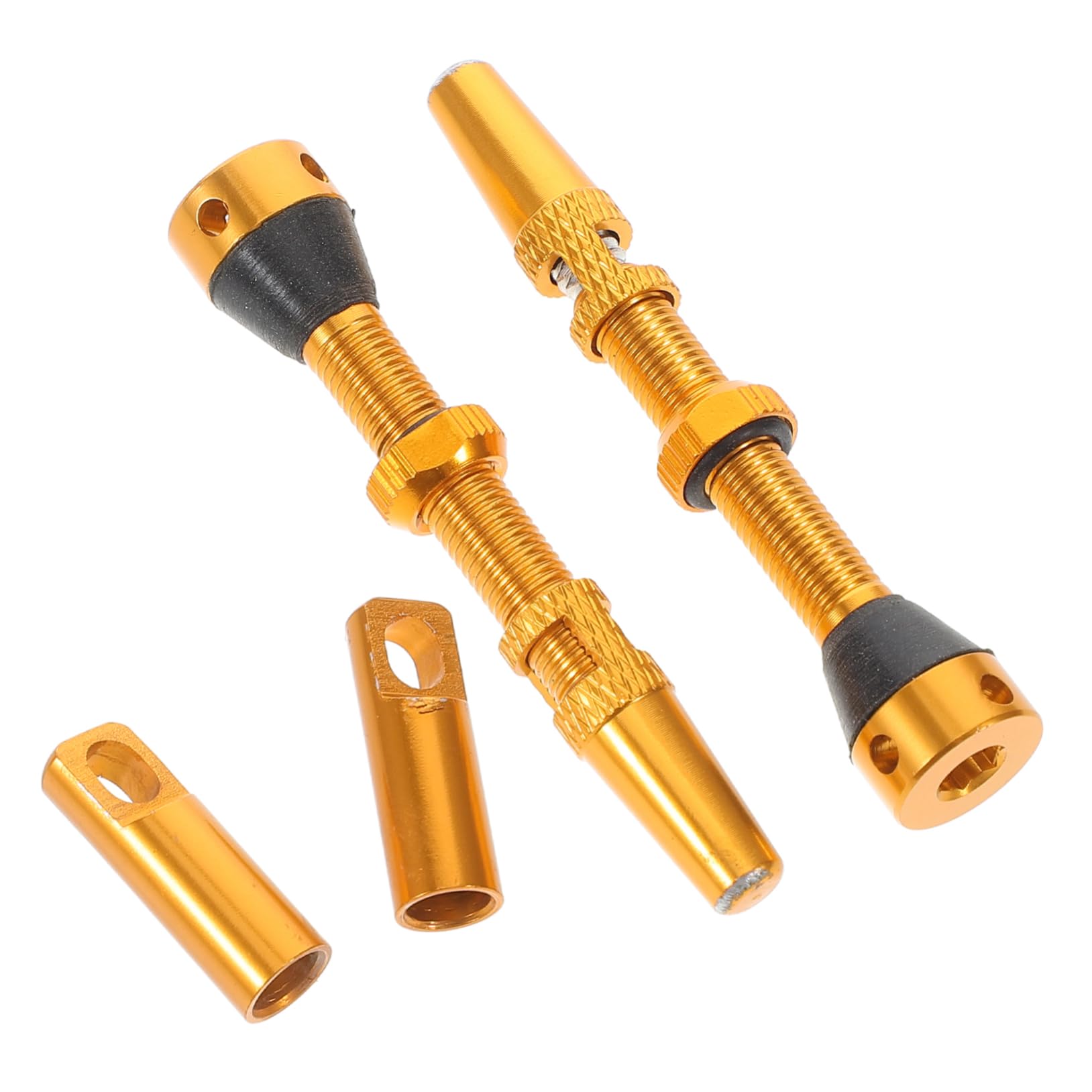 Kisangel 4Stücke Teiliges Tubeless Ventilset mit CNC Ventilschaft und Kappen für Reifenpflege und Vakuumventilen zur Rückflussverhinderung und Einfacher Kisangel 4Stücke Teiliges Tubeless Ventilset mit CNC Ventilschaft und Kappen für Reifenpflege und Vakuumventilen zur Rückflussverhinderung und Einfacher von Kisangel