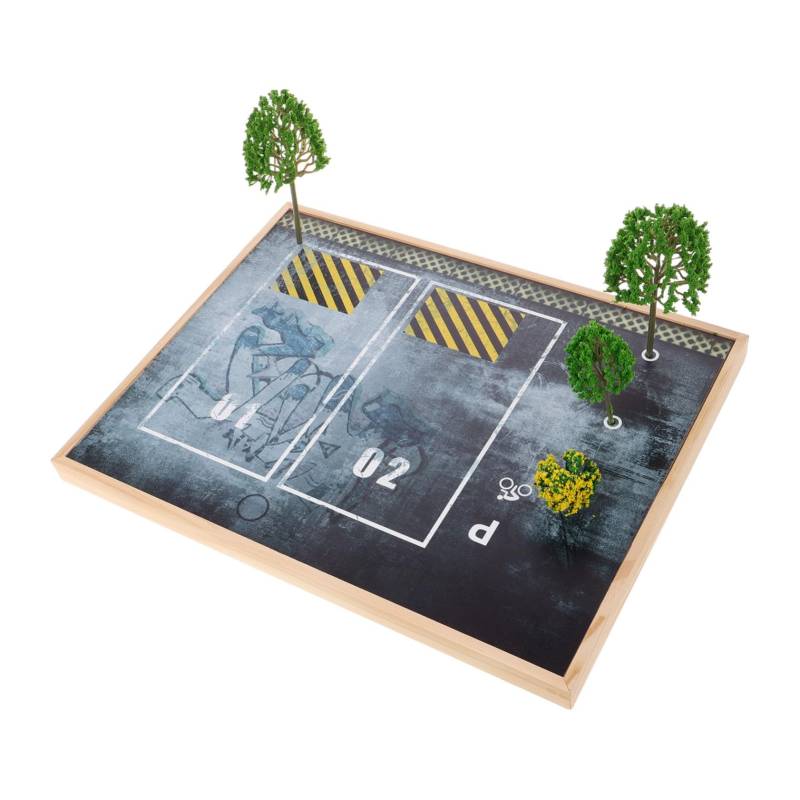 Kisangel Parkplatz Modellspielzeug Auto Teppich Spielmatte Modellauto Vitrine Spielzeugauto Vitrine Auto Teppich Parkgarage Für Spielzeugautos Teppich Für Kinderzimmer von Kisangel