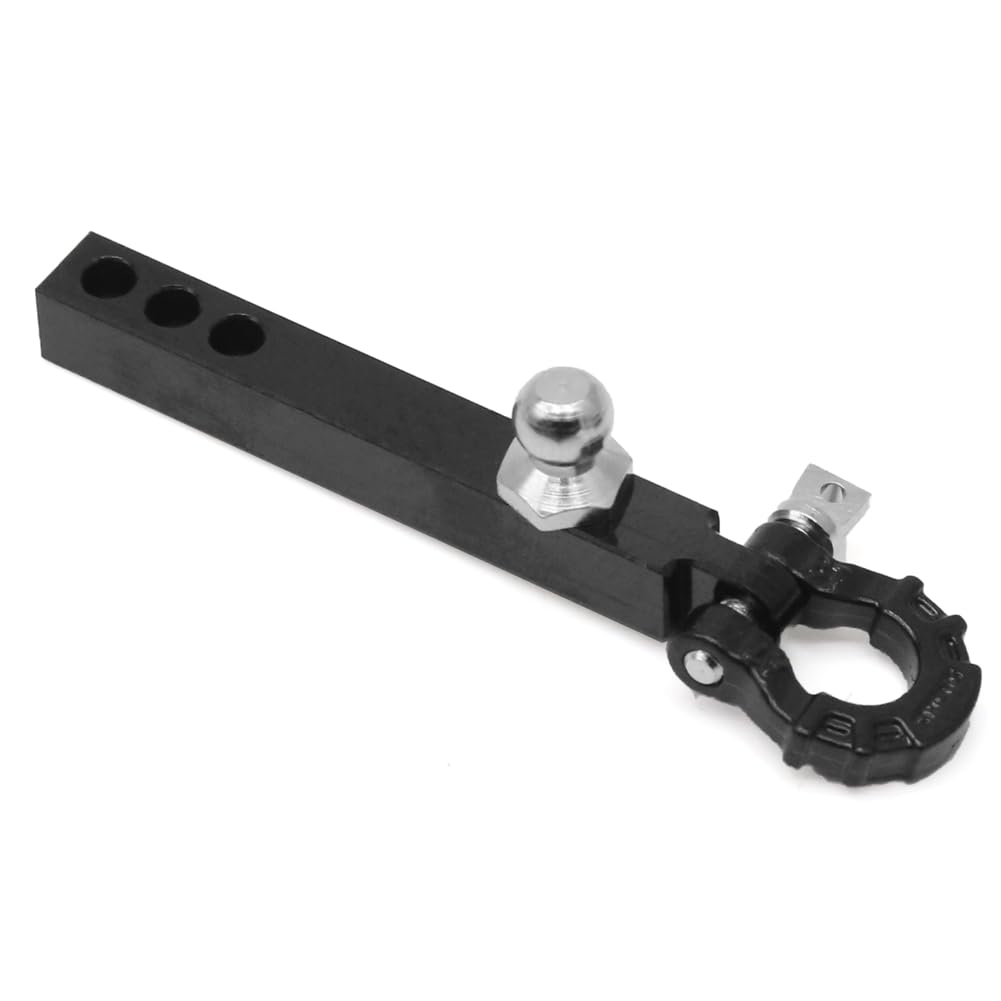 Kissmii Anhängerkupplung Aus Metall für 1/10 RC Crawler TRX4-6 Axial SCX10 90046 Redcat Upgrade-Teile, Schwarz Kissmii Anhängerkupplung Aus Metall für 1/10 RC Crawler TRX4-6 Axial SCX10 90046 Redcat Upgrade-Teile, Schwarz von Kissmii