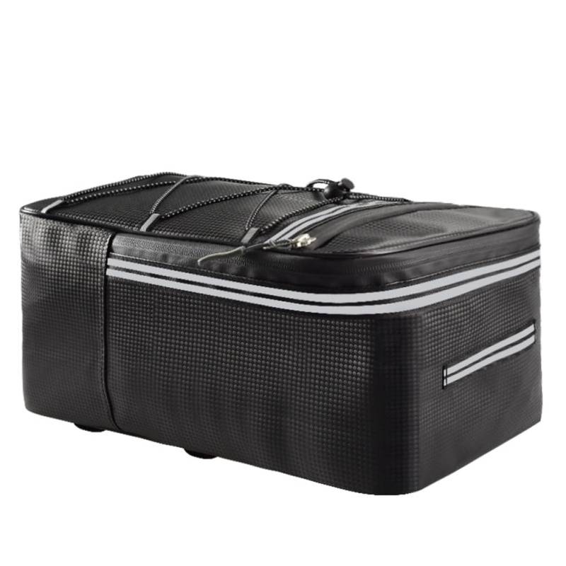 Kissmii Fahrrad-Kofferraumtasche, Fahrrad-Hecktasche, Wasserabweisende Fahrradträgertasche mit Wasserdichtem Regenschutz, Radfahren, Bikepacking, 15 L von Kissmii