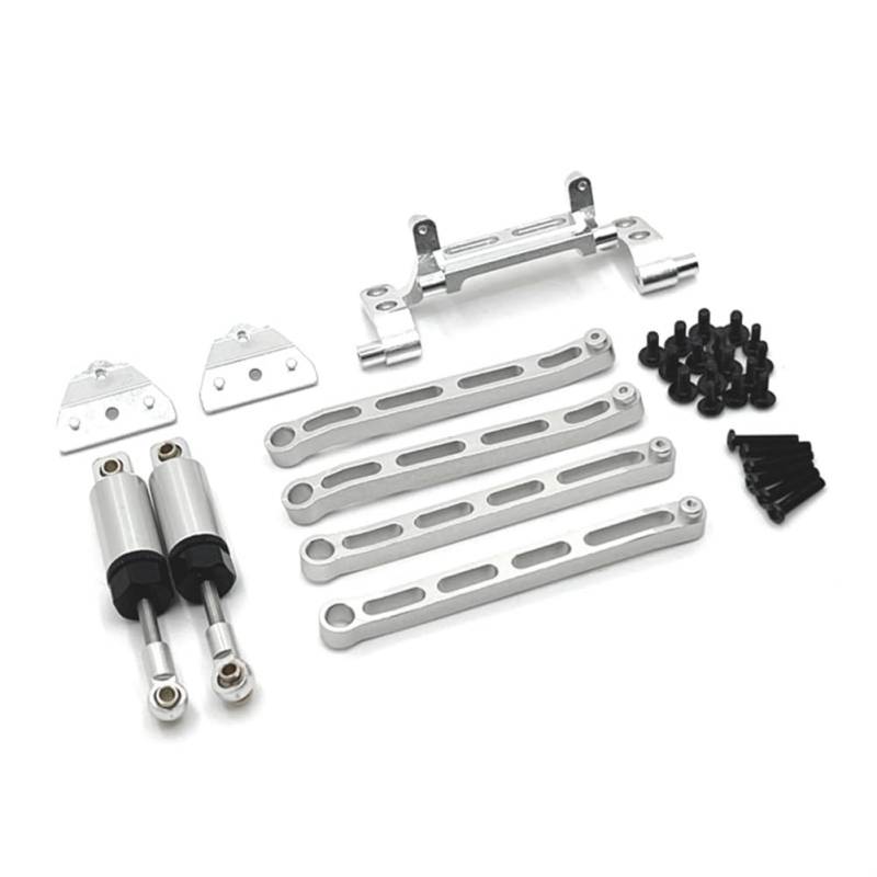 Kissmii Für 1/12 MN82 LC79 MN78 Fernbedienung Auto Teile Zugstange Hydraulische Stoßdämpfer Kit RC Silber von Kissmii