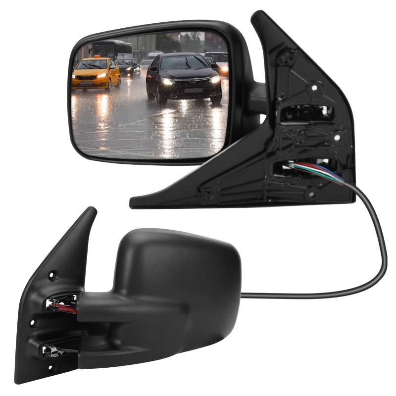 Kistrba Außenspiegel Spiegel Links Ersatz für VW T4 1996-2003 Elektrisch, Seitenspiegel Komplettsets mit Konvex Beheizt Glas, Ersatz OE# 701857507H von Kistrba