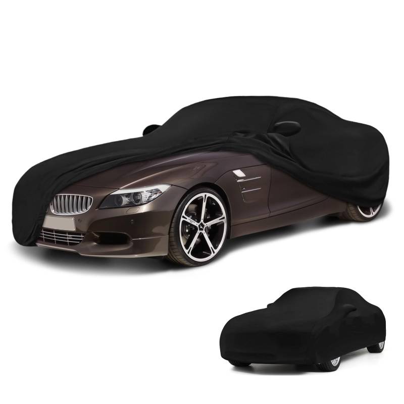 Autoabdeckung Indoor Kompatibel mit BMW Z4 2009-2025, Stretch Soft Satin Maßgeschneidert Atmungsaktiv Staubschutz Vollgarage Autoabdeckung für Tiefgarage, Autoausstellung von Kistrba