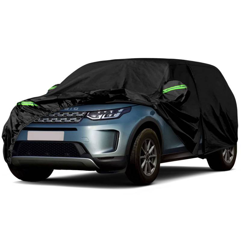 Autoabdeckung wasserdicht Passend für Land Rover Discovery Sport L550 2015-2024, Vollgarage Auto Abdeckplane Autoplane, Autoabdeckung Outdoor Winter Sommer für Sonne Schnee Regen Staub Schutz von Kistrba
