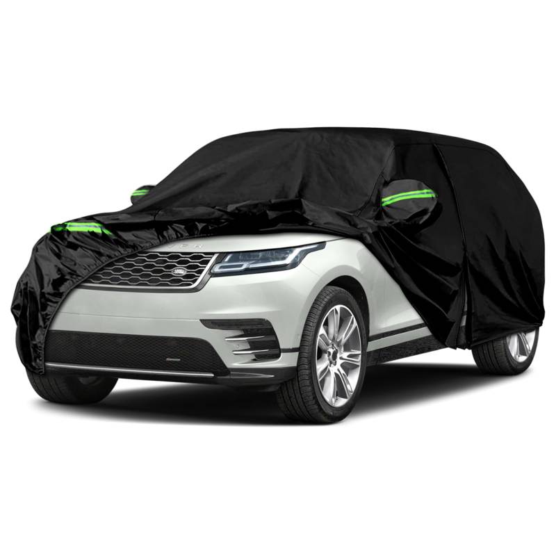 Autoabdeckung wasserdicht Passend für Land Rover Range Rover Velar 2017-2024, Vollgarage Auto Abdeckplane Autoplane, Autoabdeckung Outdoor Winter Sommer für Sonne Schnee Regen Staub Schutz von Kistrba