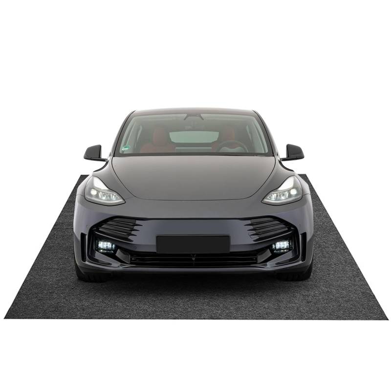 Kistrba Eindämmungsmatte 7'9" x 16' Garagenbodenmatten, Garagenmatte Auto wasserdichte Hochleistungsmatten für Autos zum Schutz vor Regen, Schnee und Schlamm von Kistrba