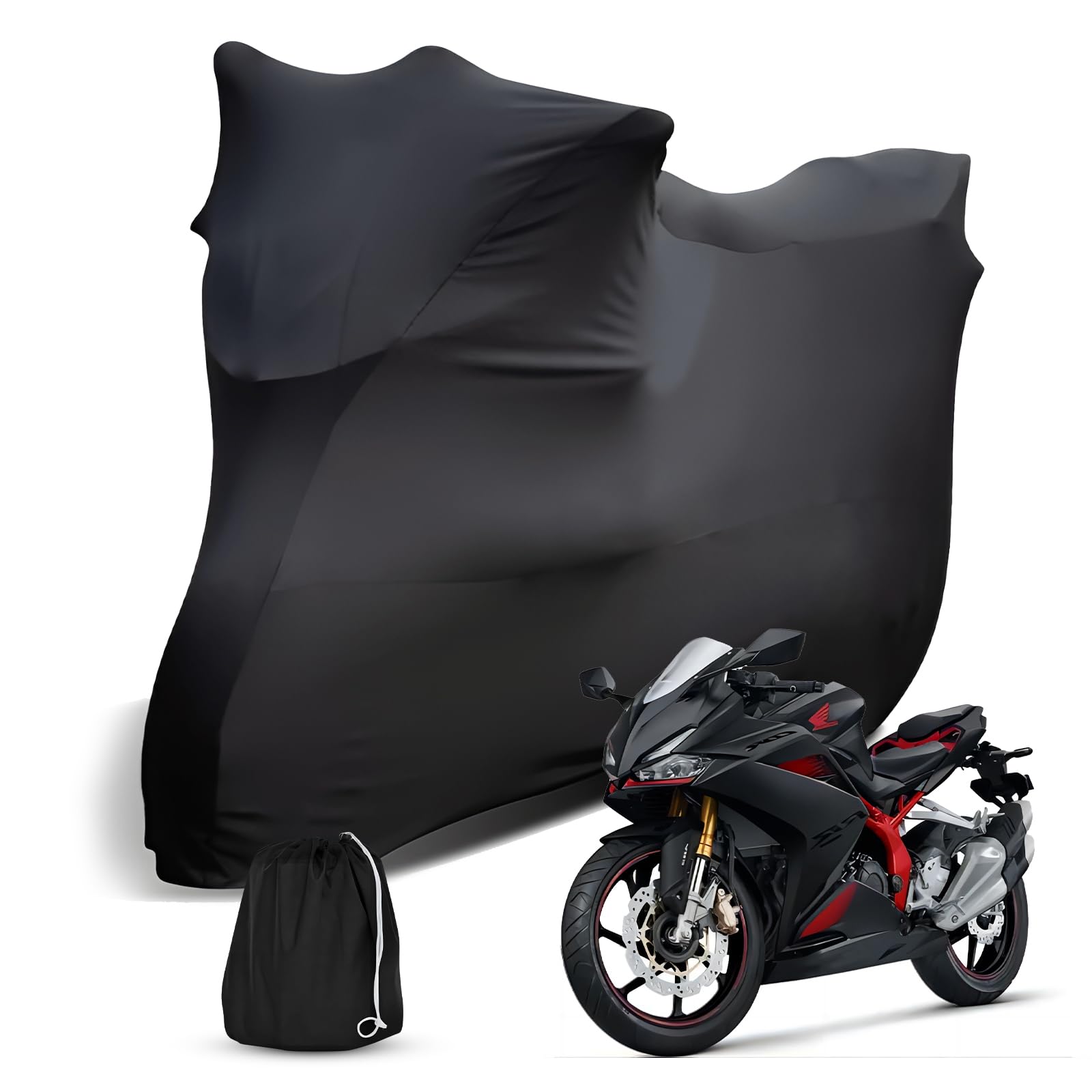Indoor Motorrad Abdeckplane Kompatibel mit Honda Adventure Model Africa Twin NC750X/CB500X, Stretch Soft Satin Maßgeschneidert Atmungsaktiv Staubschutz Motorradabdeckung für Innen Garage Hallen Show Indoor Motorrad Abdeckplane Kompatibel mit Honda Adventure Model Africa Twin NC750X/CB500X, Stretch Soft Satin Maßgeschneidert Atmungsaktiv Staubschutz Motorradabdeckung für Innen Garage Hallen Show von Kistrba