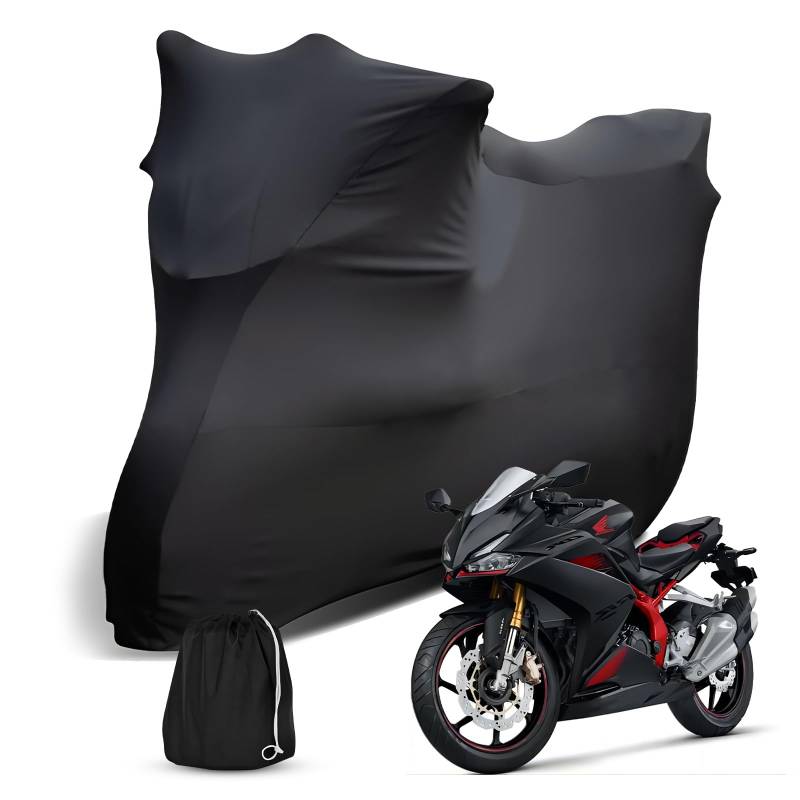 Indoor Motorrad Abdeckplane Kompatibel mit Honda Adventure Model Africa Twin NC750X/CB500X, Stretch Soft Satin Maßgeschneidert Atmungsaktiv Staubschutz Motorradabdeckung für Innen Garage Hallen Show von Kistrba