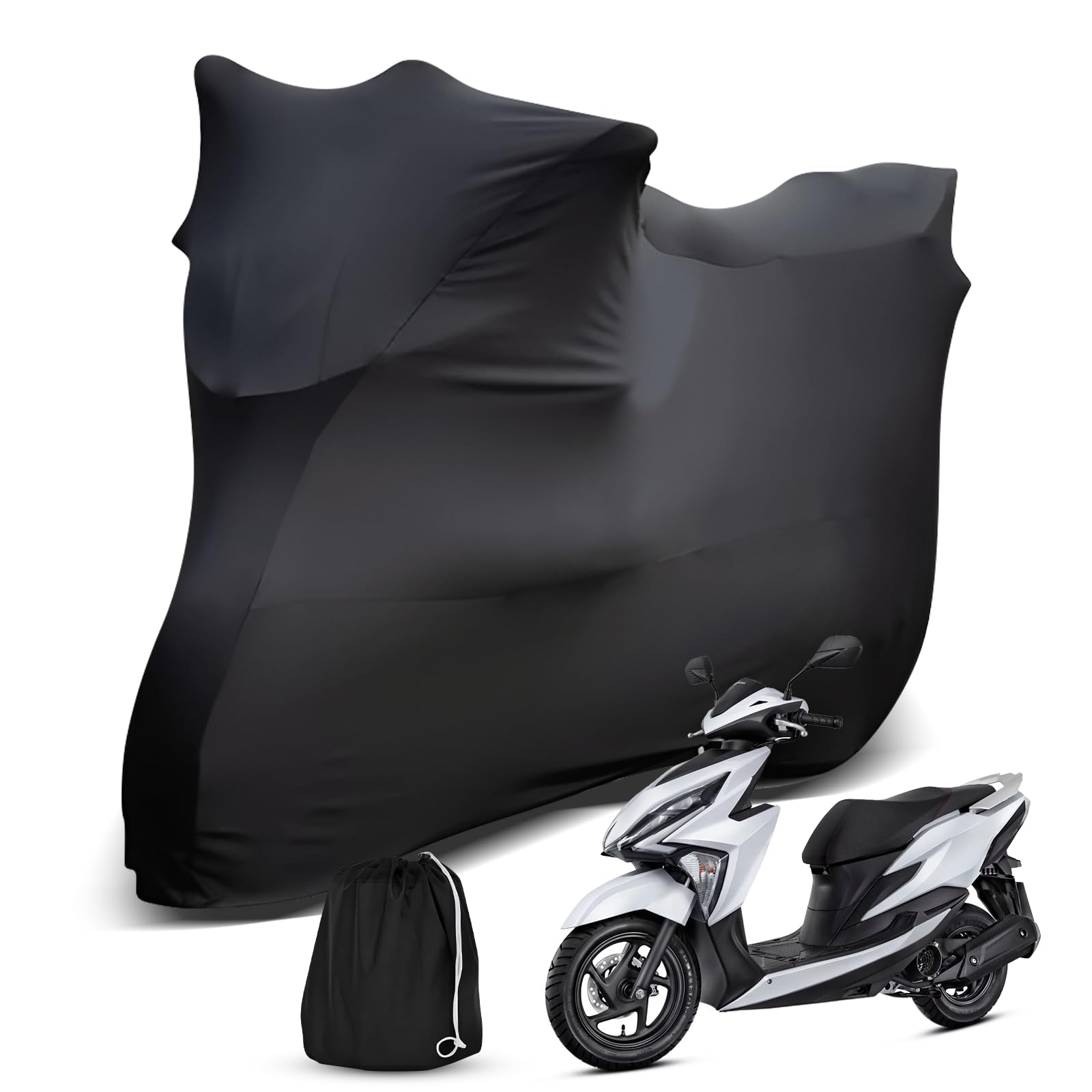 Indoor Motorrad Abdeckplane Kompatibel mit Honda Scooter Models Forza 125 350, Stretch Soft Satin Maßgeschneidert Atmungsaktiv Staubschutz Motorradabdeckung für Innen Garage Hallen Show Indoor Motorrad Abdeckplane Kompatibel mit Honda Scooter Models Forza 125 350, Stretch Soft Satin Maßgeschneidert Atmungsaktiv Staubschutz Motorradabdeckung für Innen Garage Hallen Show von Kistrba