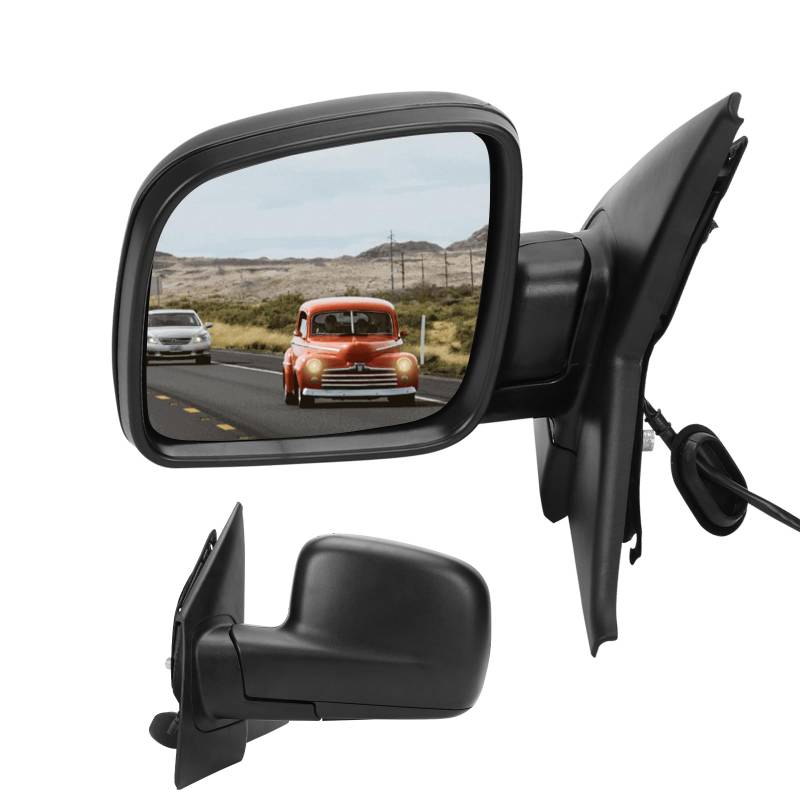 Kistrba Außenspiegel Spiegel Links Ersatz für VW T5 2004-2009 Elektrisch, Seitenspiegel Komplettsets mit Konvex Beheizt Glas, Ersatz OE#7E1857507A von Kistrba