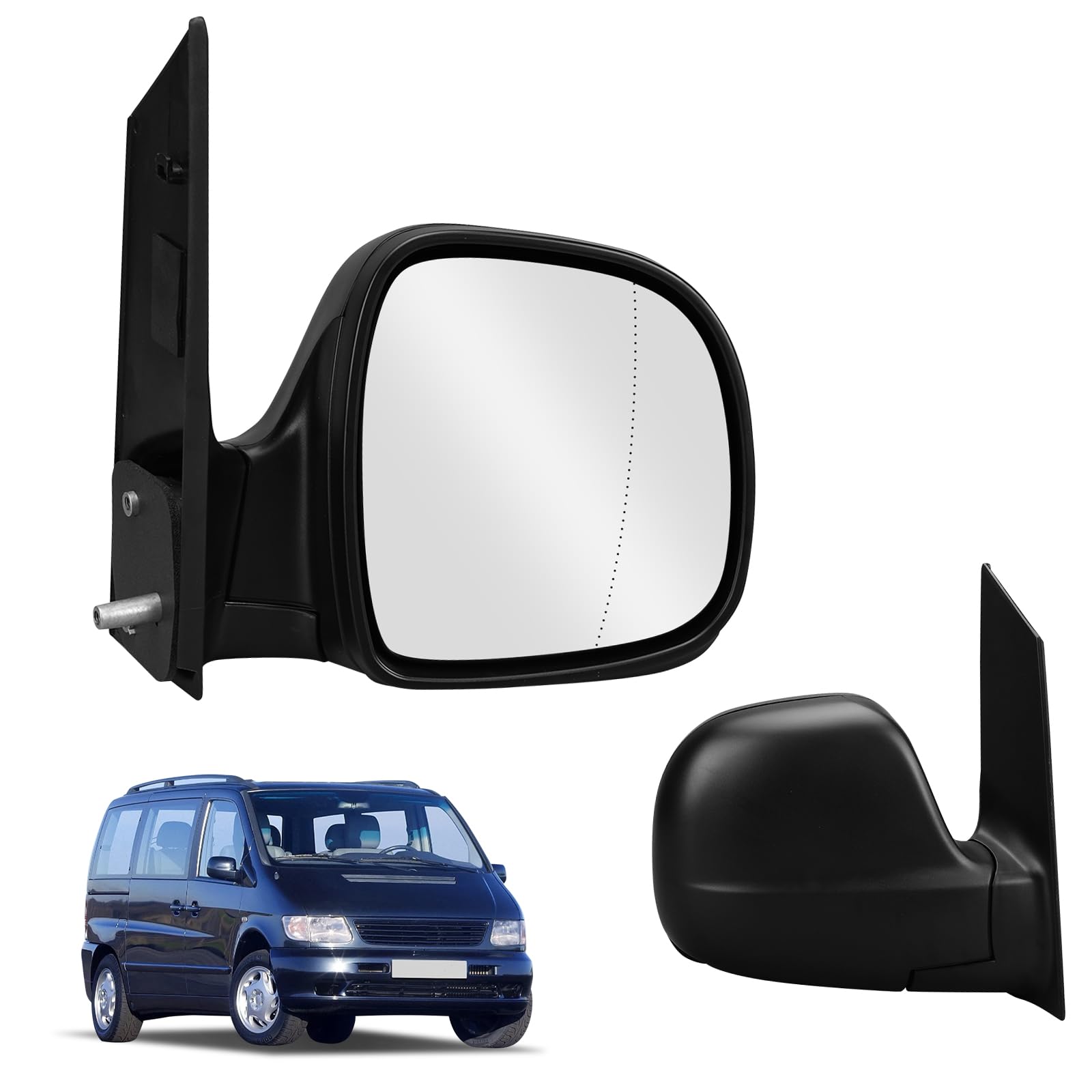 Kistrba Außenspiegel Spiegel Rechts Ersatz für 2003-2014 Mercedes Vito W639 Manuell, Seitenspiegel Komplettsets mit Asphärisch Glas, Nicht Beheizt, Ersatz OE#639-810-02-16 Kistrba Außenspiegel Spiegel Rechts Ersatz für 2003-2014 Mercedes Vito W639 Manuell, Seitenspiegel Komplettsets mit Asphärisch Glas, Nicht Beheizt, Ersatz OE#639-810-02-16 von Kistrba