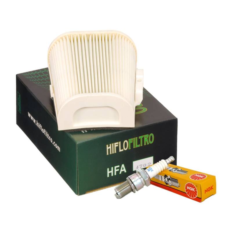 Luftfilter HifloFilter HFA4702 Zündkerzen NGK BPR7ES Yamaha XV Virago 750 / 1000 von Kit-Tagliando