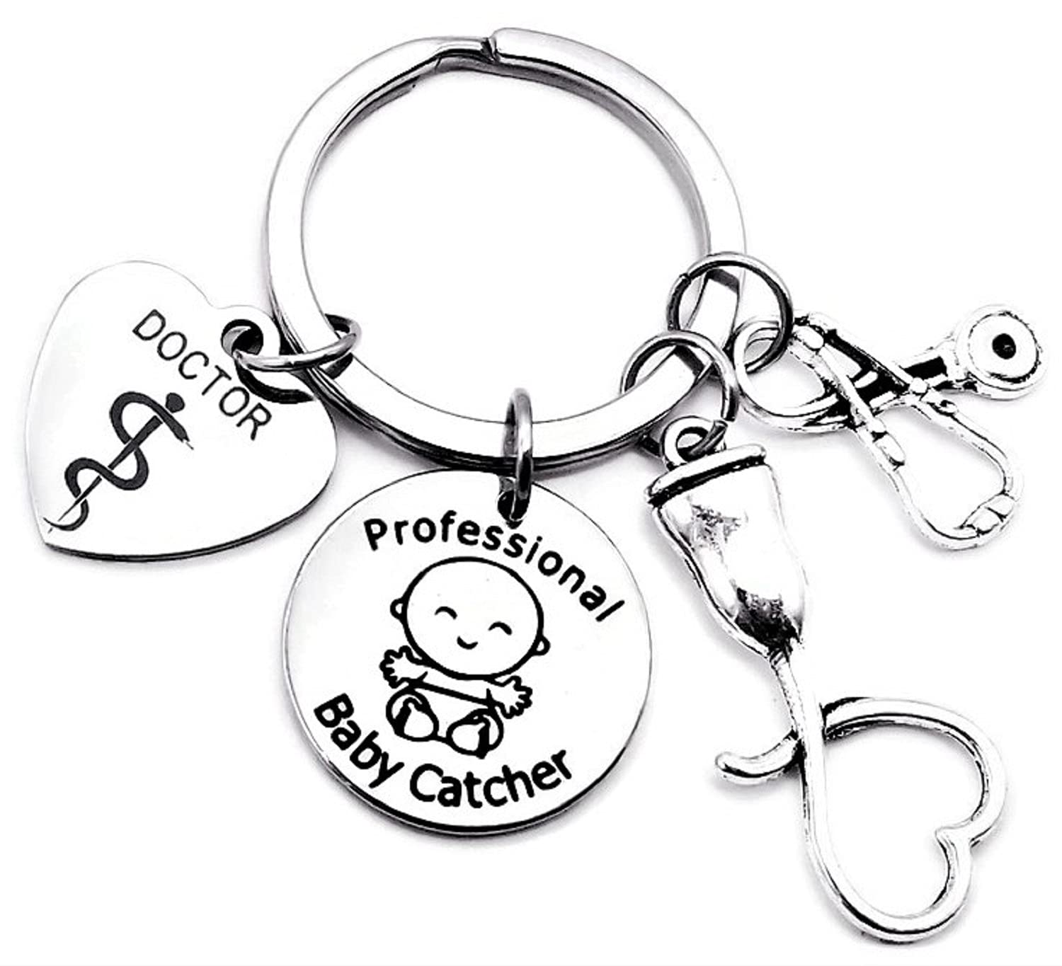 Kit's Kiss OBGYN Schlüsselanhänger Geburtshelfer Gynäkologe Geschenk Krankenschwester Hebamme Abschluss OB-GYN Spezialist Baby Arzt Doppler Ultraschall Stethoskop Medizinischer Caduceus Charm Kit's Kiss OBGYN Schlüsselanhänger Geburtshelfer Gynäkologe Geschenk Krankenschwester Hebamme Abschluss OB-GYN Spezialist Baby Arzt Doppler Ultraschall Stethoskop Medizinischer Caduceus Charm von Kit's Kiss