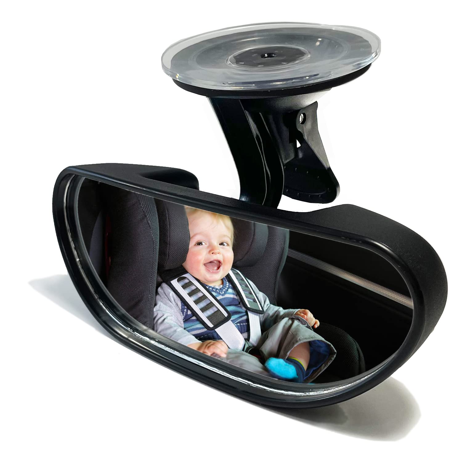 Spiegel Auto Baby, KITBEST Autospiegel Baby Rücksitz, 360° schwenkbar Rückspiegel für Babys auf dem Auto-Rücksitz, bruchsicher, verstellbar, für Kinder, Babys, Kleinkinder und Neugeborene von Kitbest